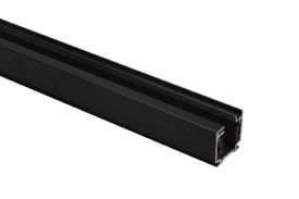 25-102  1m Black Aluminium Profile Surface Mounted Track 36 x 32mm